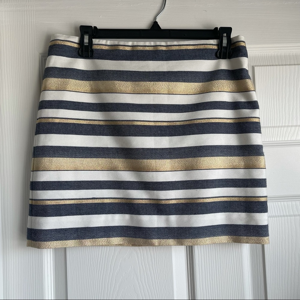 J. Crew Factory Striped Mini Skirt